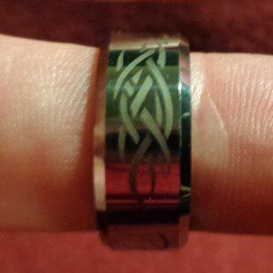 Silver Tungsten Carbide Men's/Woman's Ring Size 7 (#11)